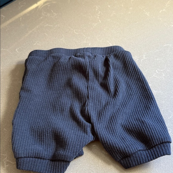 Firsts Navy Ribbed Shorts - Picture 3 of 3